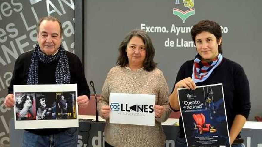 José Antonio Anca, Marisa Elviro y Celia Cervero.