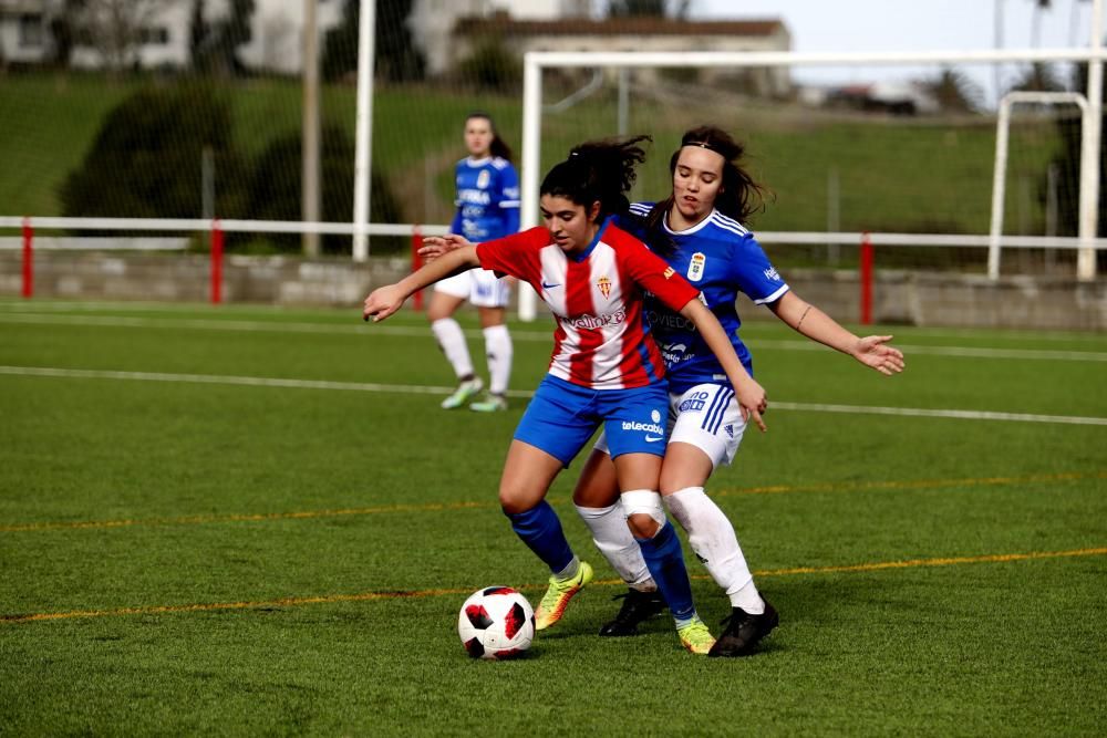 El derbi femenino entre el Sporting y el Oviedo