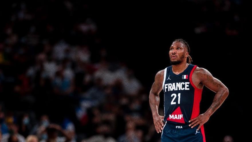 Andrew Albicy, con la camiseta de la selección francesa