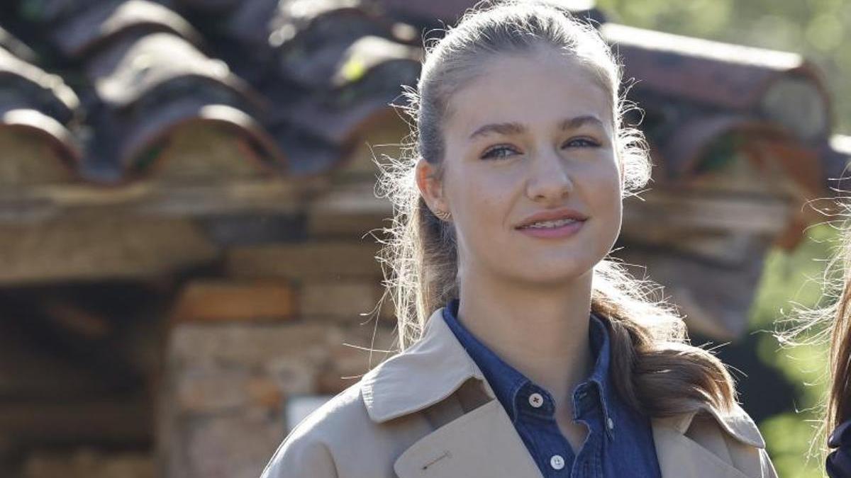 La princesa Leonor en Arroes (Asturias) el pasado 21 de octubre.