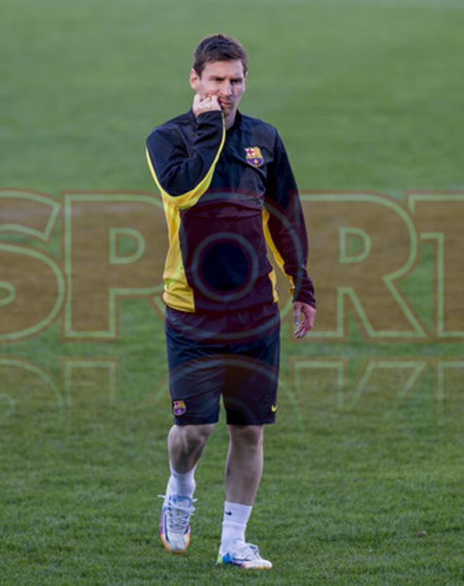 Las mejores imágenes del Barça en el entrenamiento del Calderón