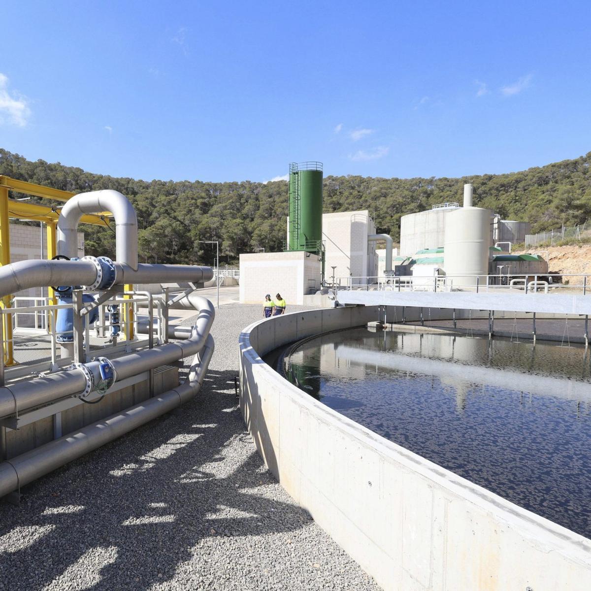 La nueva depuradora de sa Coma. | J.A.RIERA