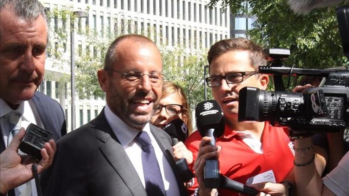 Sandro Rosell, en la Ciutat de la Justicia