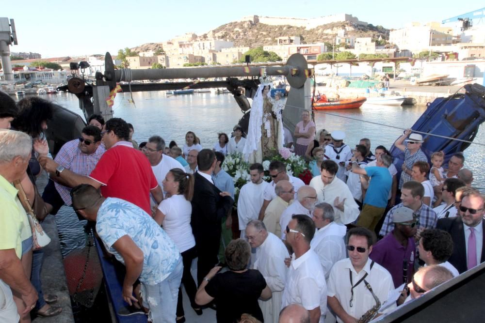 Procesión marítima de la Virgen del Carmen en Cartagena