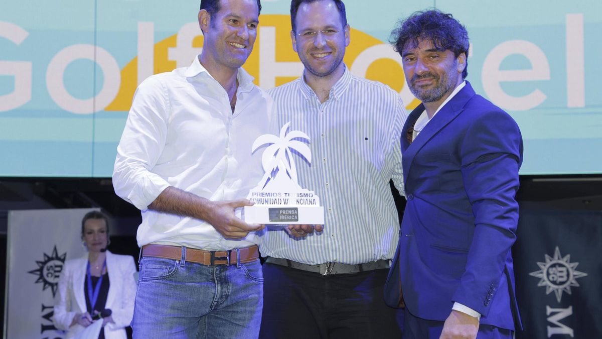 Luis Borho, director general de Oliva Nova;Pablo Borho, director de Marketing Corporativo del Grupo CGH; y Víctor San Bartolomé, director comercial regional de Prensa Ibérica en la C. Valenciana.
