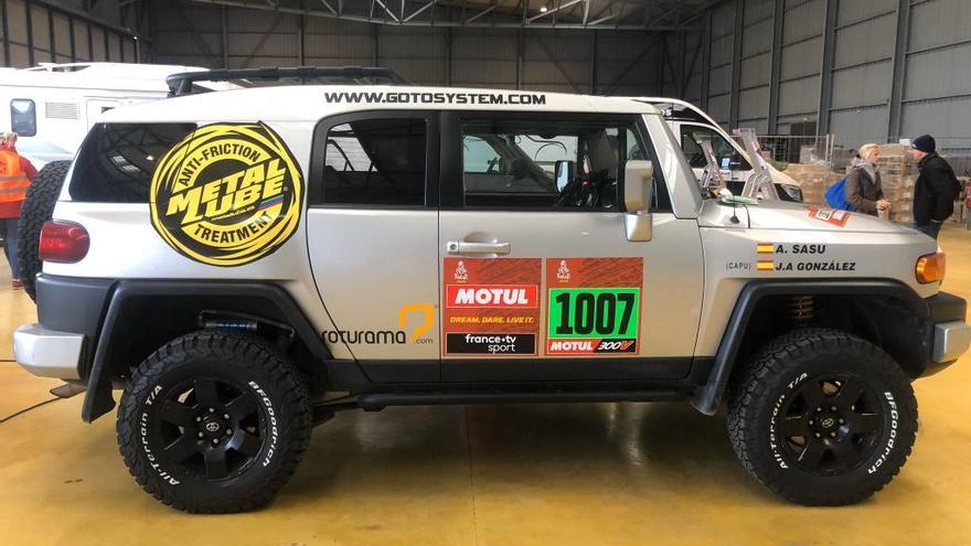 El Toyota FJ que conducirá José Augusto en el DAKAR.