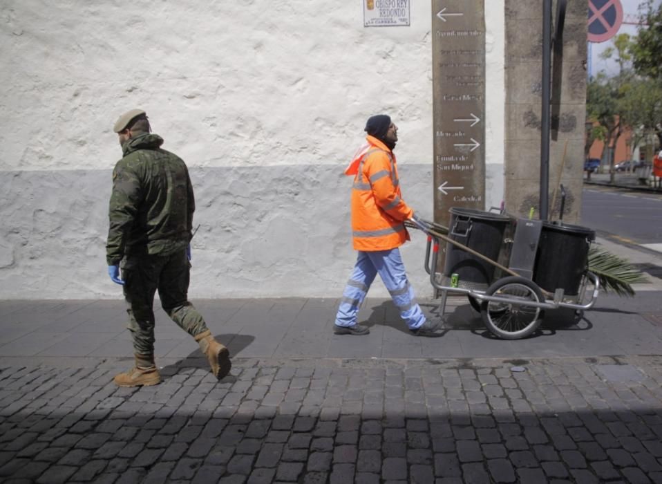 Militares en La Laguna