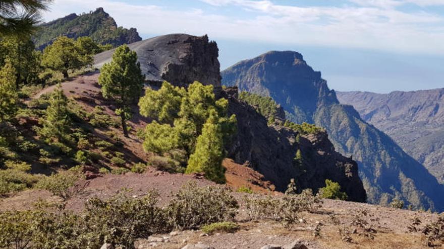 Una vista de la Caldera de Taburiente.