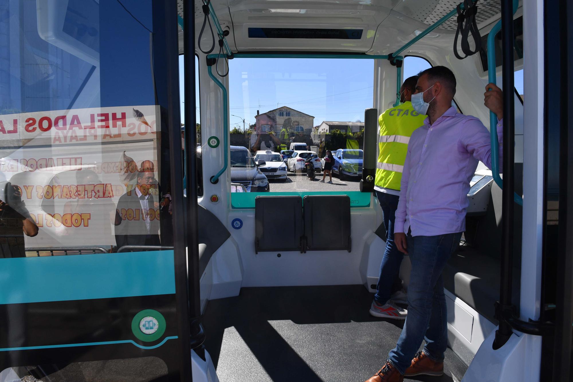 El bus más deseado recorre Arteixo sin conductor