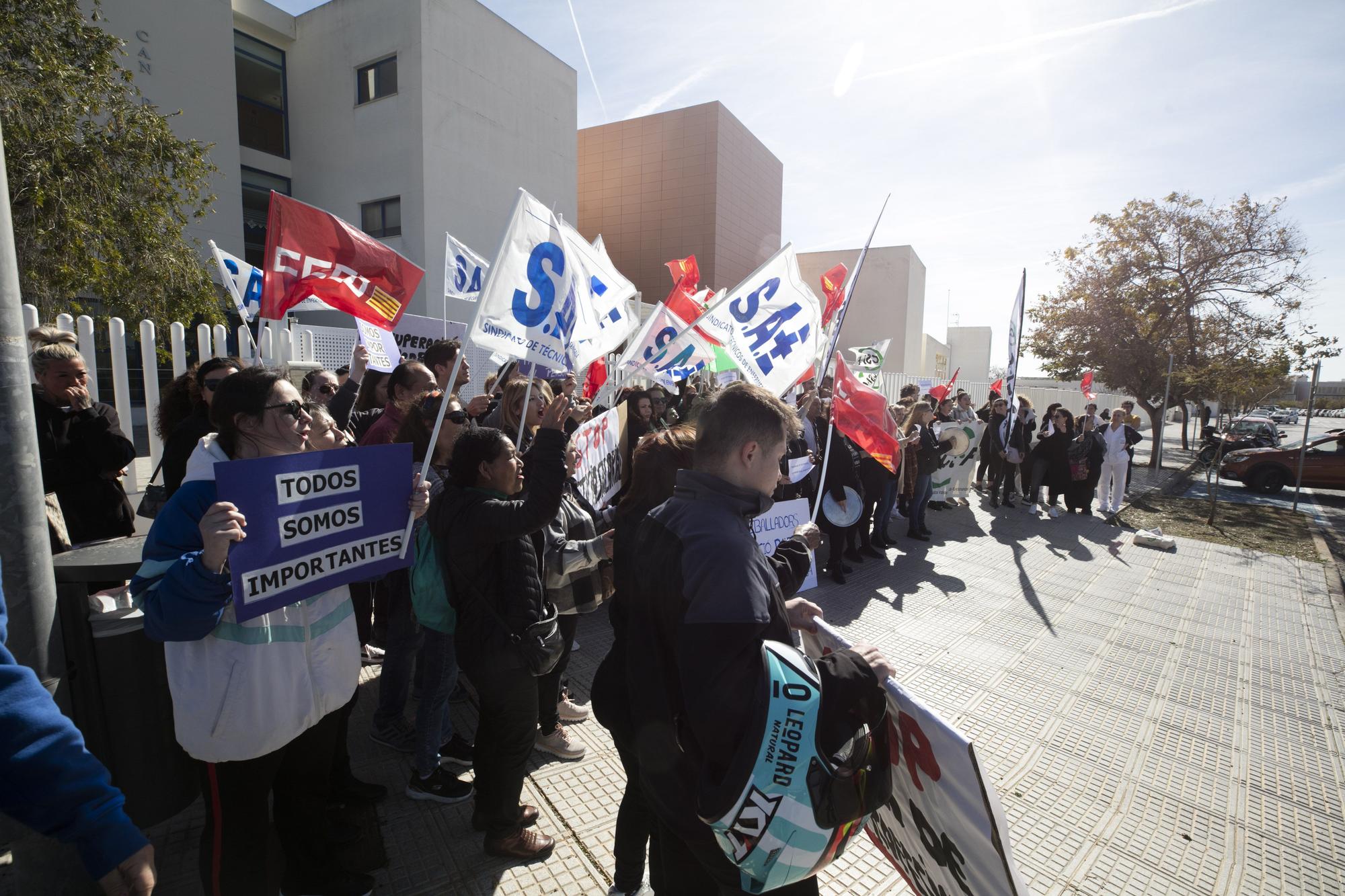 Los trabajadores de las residencias del Govern en Ibiza claman por un aumento de sueldo