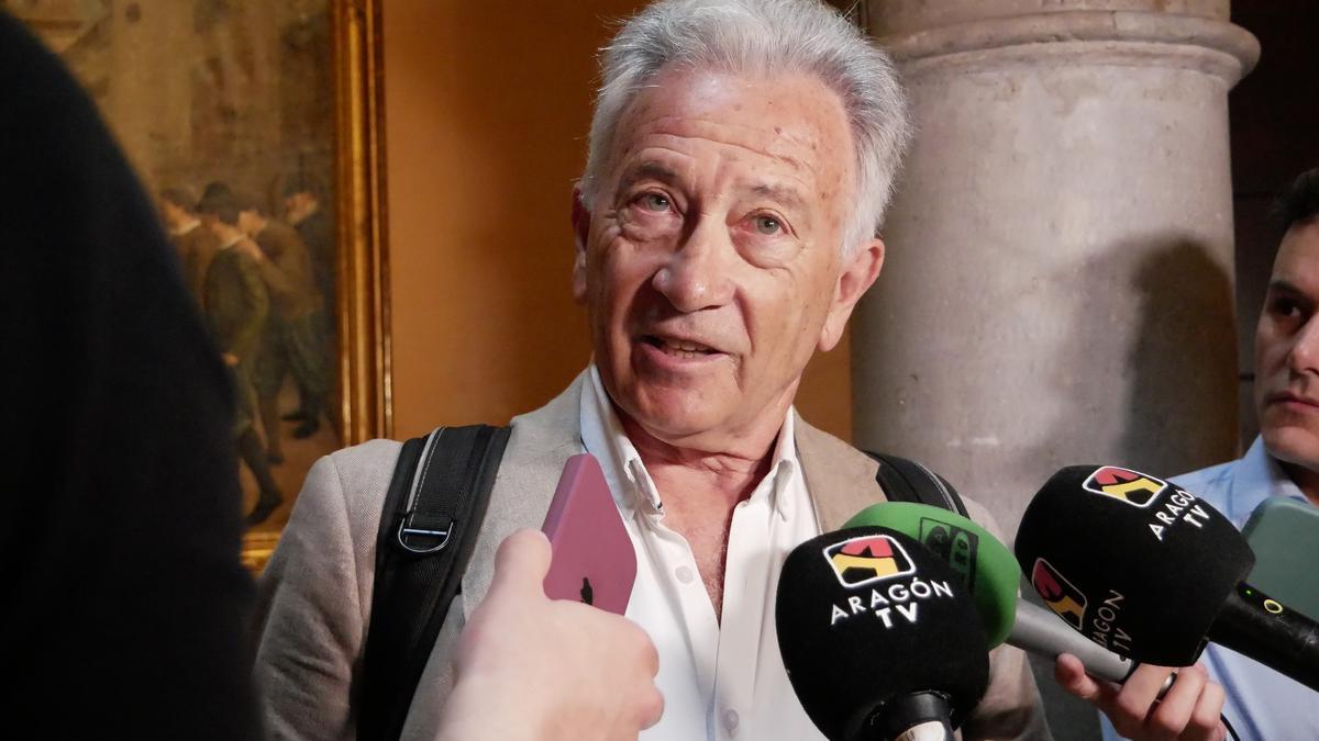 El presidente de la asociación de Directoras y Gerentes de Servicios Sociales en Aragón, Gustavo García, este viernes en Zaragoza.