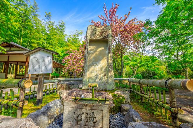 Fuente del templo Tenryuji.