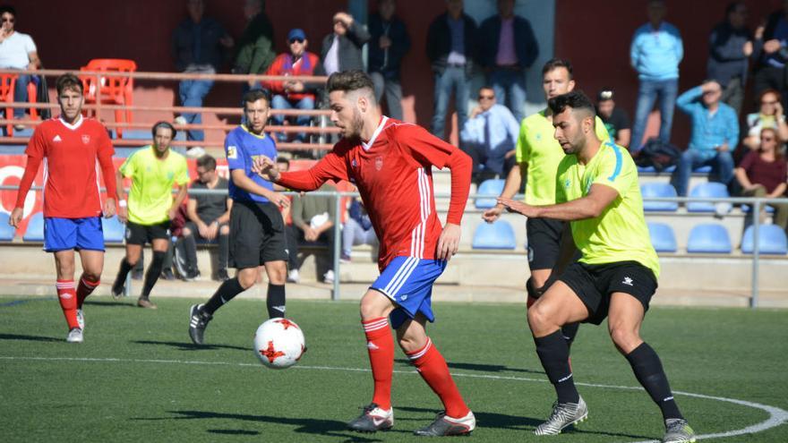 Imagen del partido de la primera vuelta en Borriol.