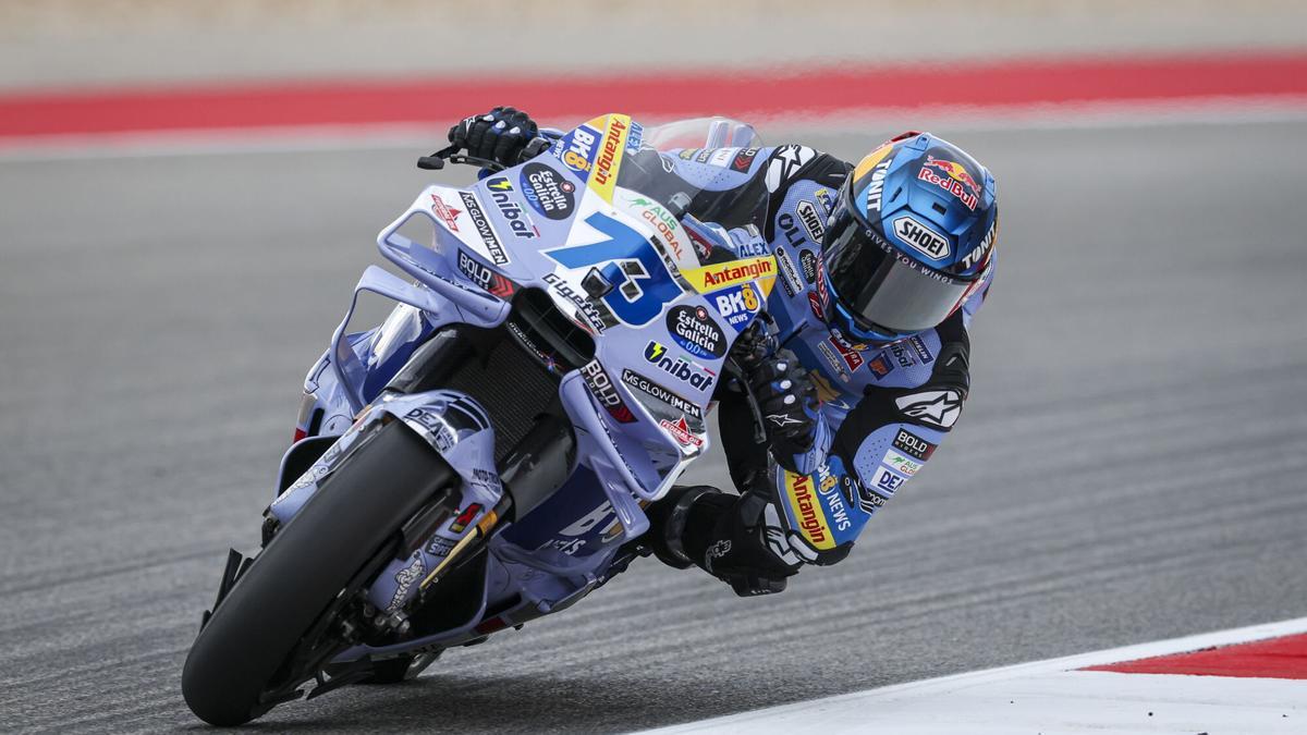 El piloto español de Gresini Racing MotoGP, Álex Márquez.