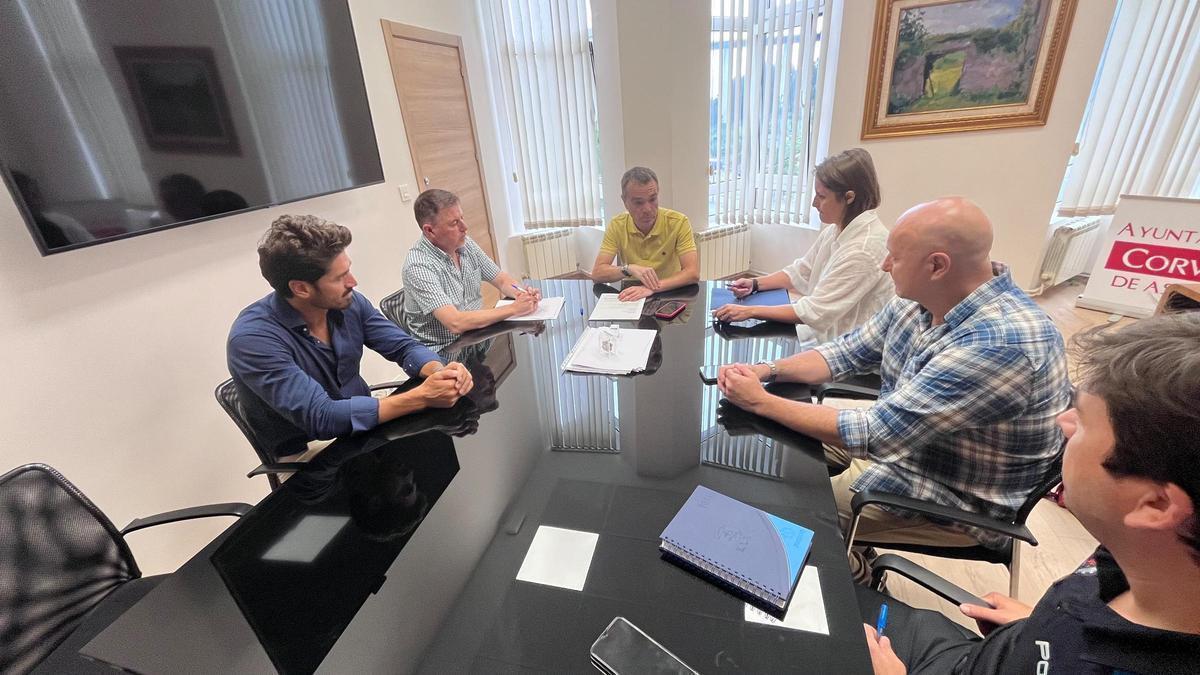 Un momento de la reunión.
