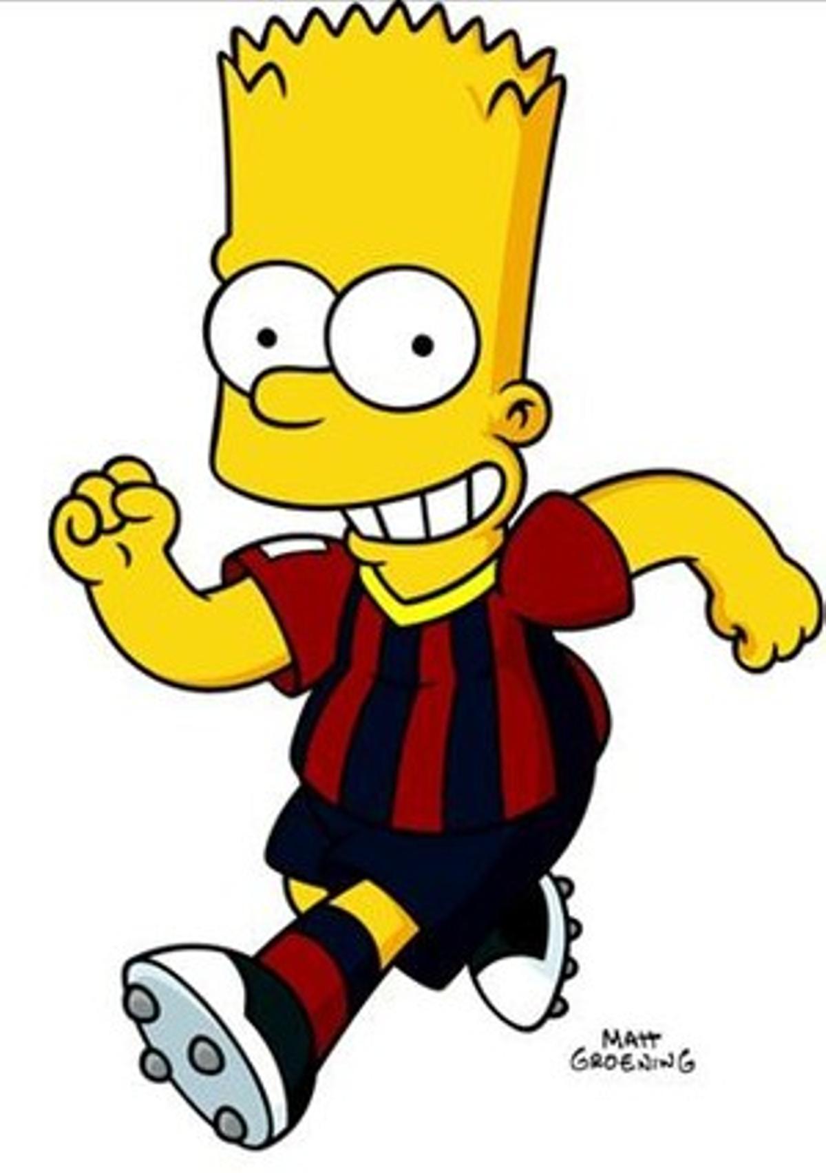 Bart, amb l’equipació del Barça. Bart, amb l’equipació del Barça.