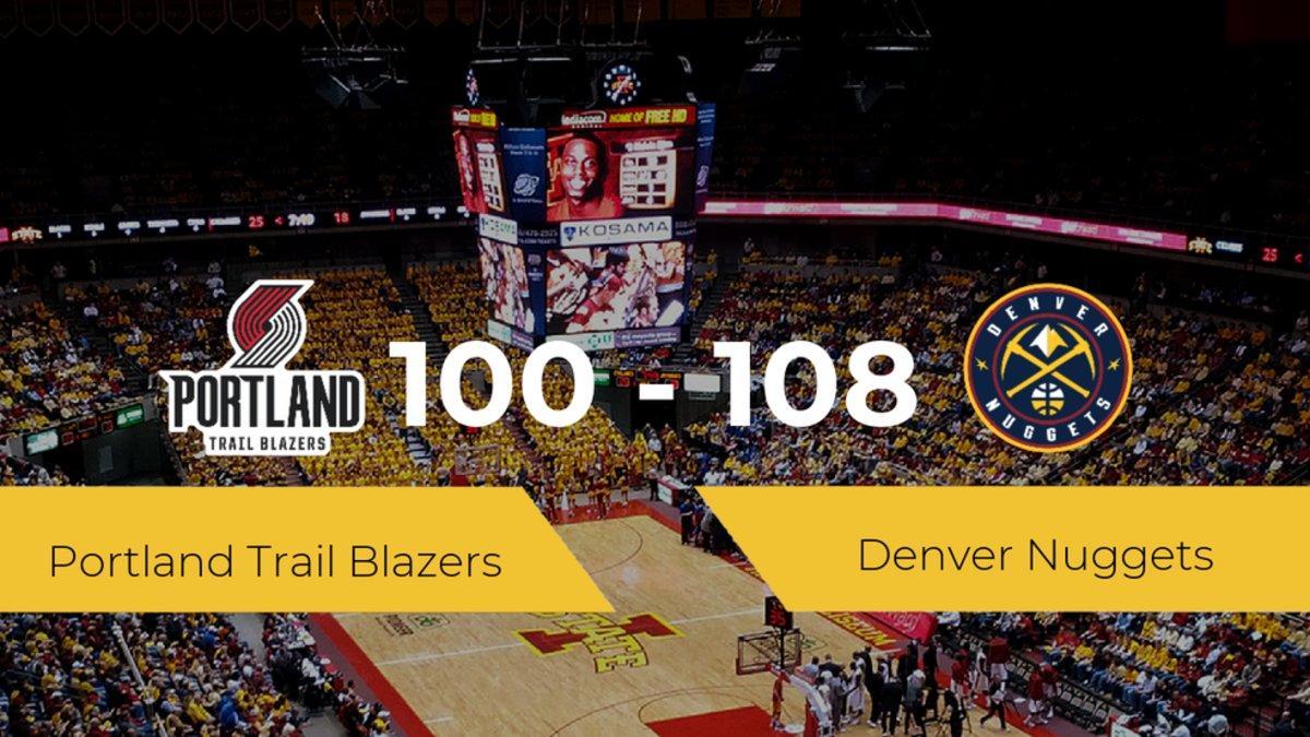 Denver Nuggets gana su primer partido de la NBA ante Portland Trail Blazers por 100-108