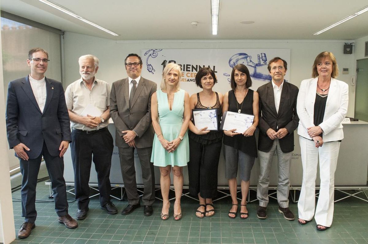 Lliurament de premis i exposició de la 18a Biennal de Ceràmica d’Esplugues Angelina Alòs.