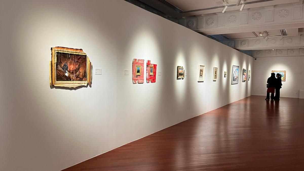 Algunas de las obras de Anaya Cabanding, expuestas en Shanghái