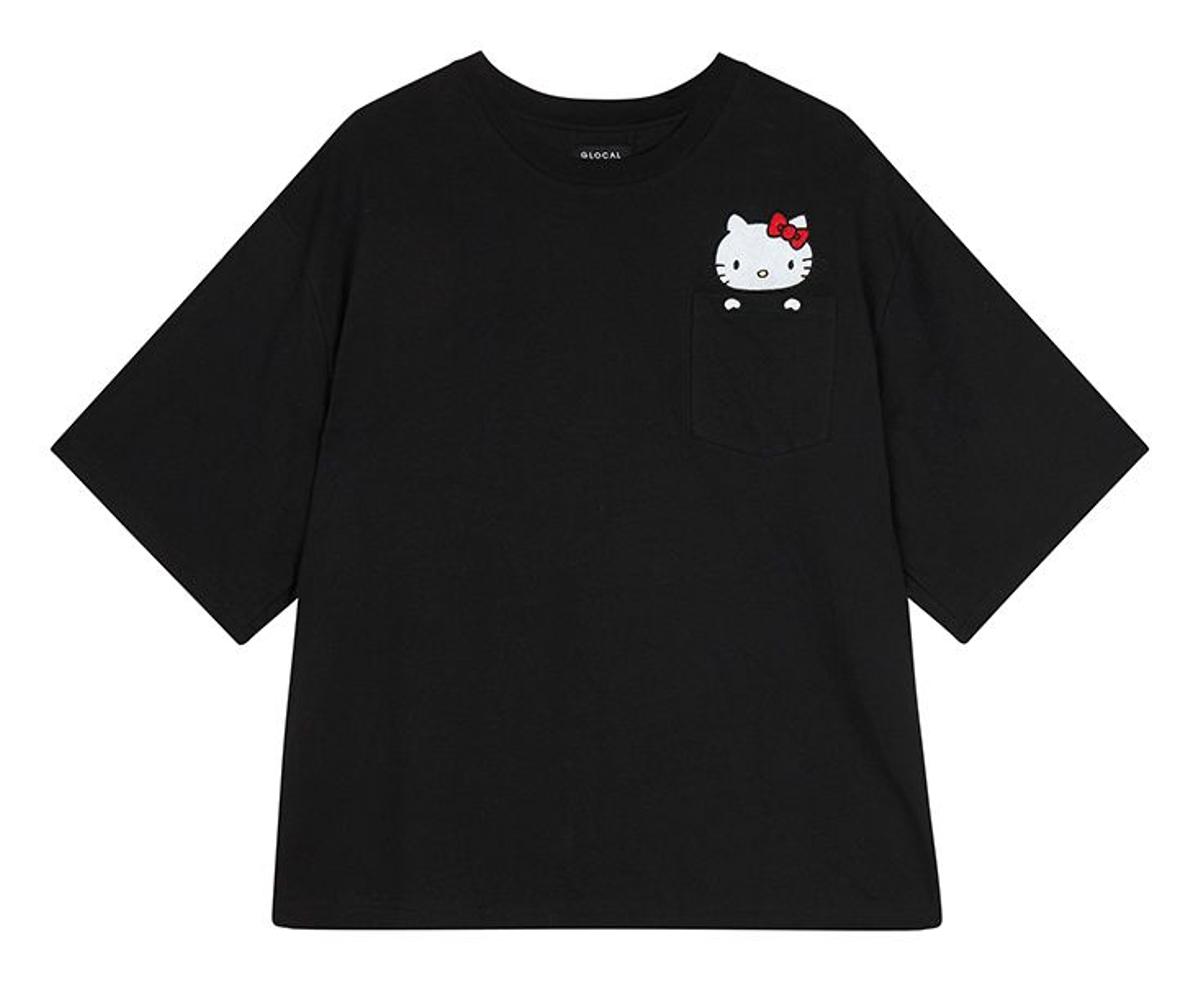 Camiseta oversized con motivo de Asos x Hello Kitty