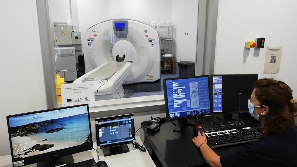 Unidad de radiología de un hospital de Estepona, Málaga