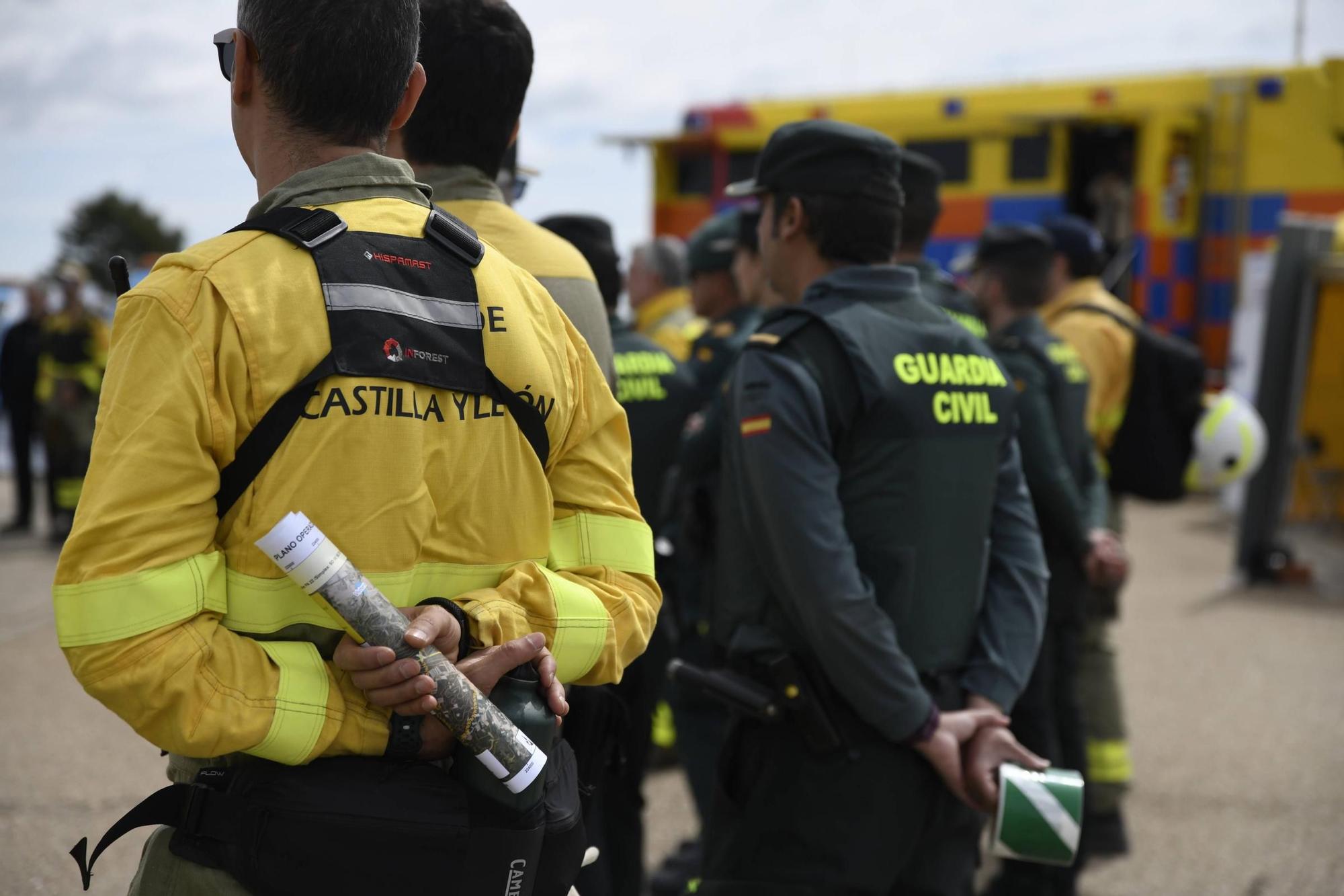 Así ha sido el simulacro forestal transfronterizo desplegado en Aliste