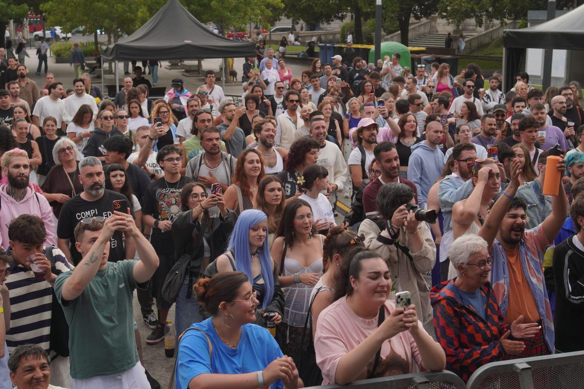 Segunda jornada del Atlantic Pride en la plaza de Pontevedra Segunda jornada del Atlantic Pride en la plaza de Pontevedra