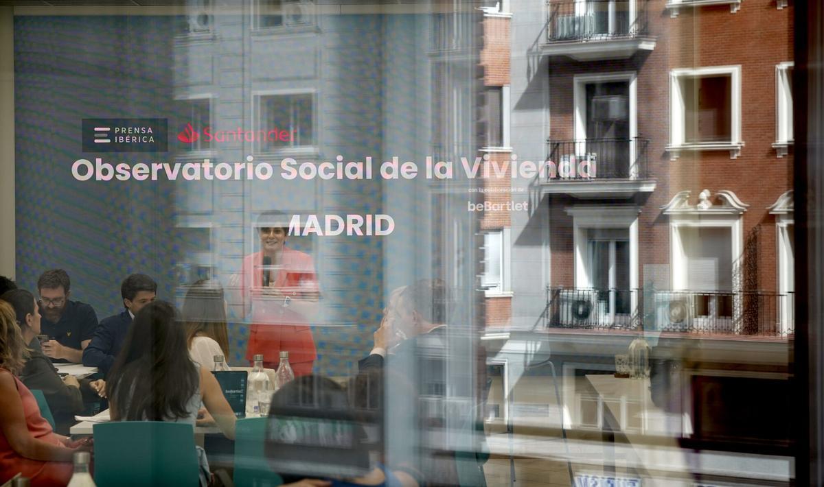 Imagen de la cartelería oficial del 'Observatorio Social de la Vivienda', impulsado por Prensa Ibérica junto a Banco Santander y BeBartlet