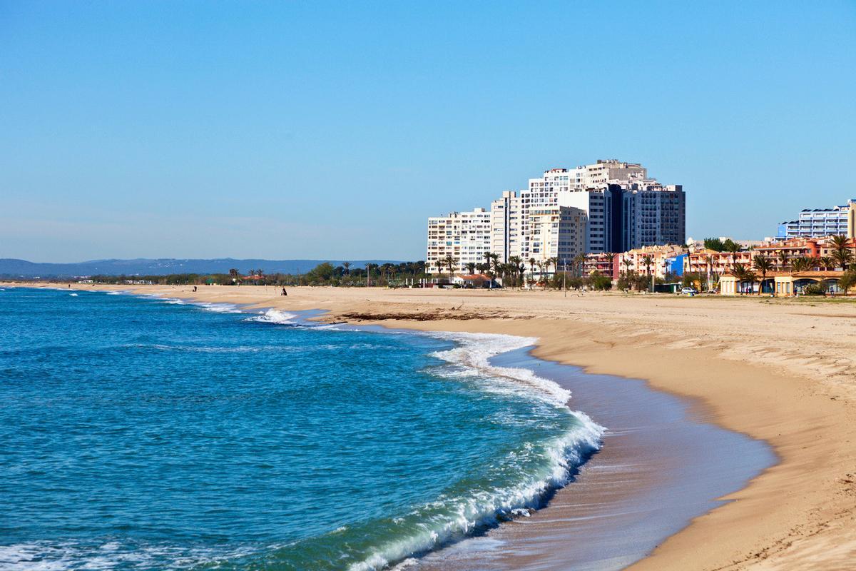 La playa de Empuriabrava, en Castelló d'Empúries