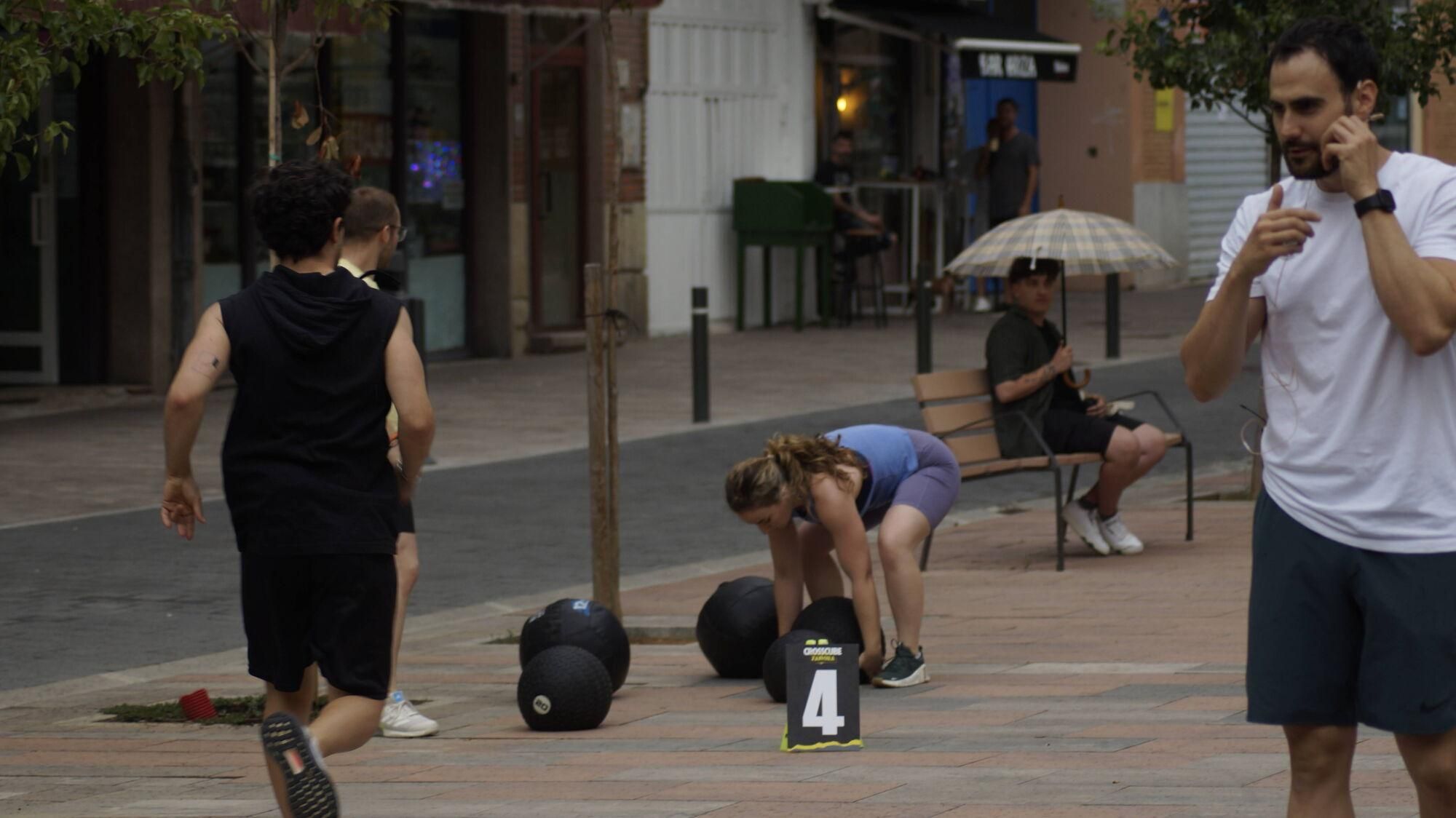 Exhibición de halterofilia y CrossFit en Plaza de la Puebla, Zamora.