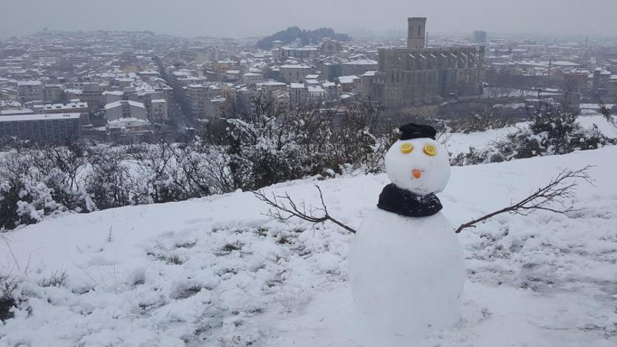 Nevada a Manresa l&#039;any 2018.