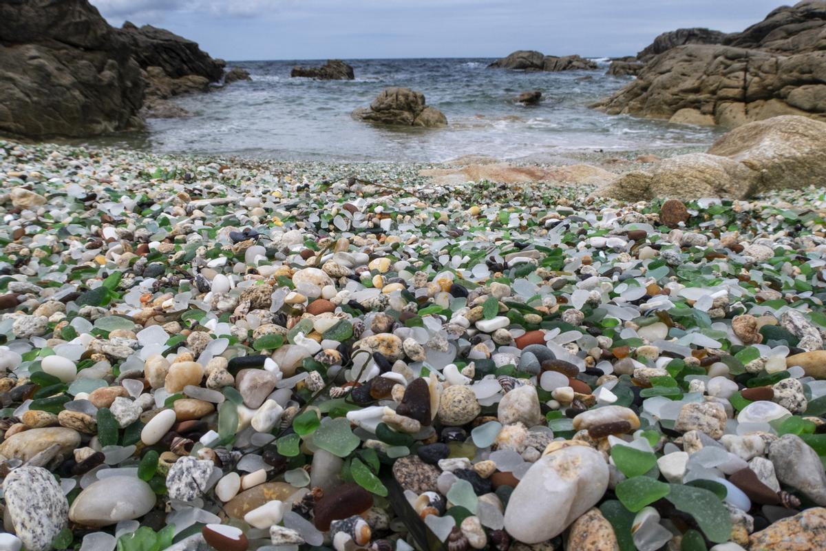 Playa de los Cristales, Laxe