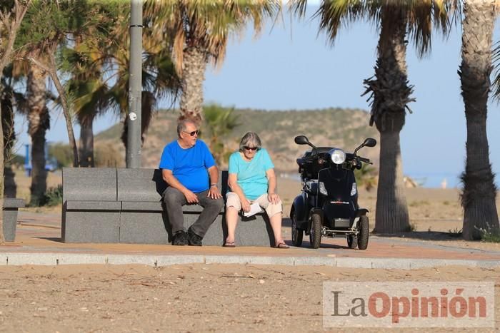 Primer día de paseos al aire libre en Mazarrón