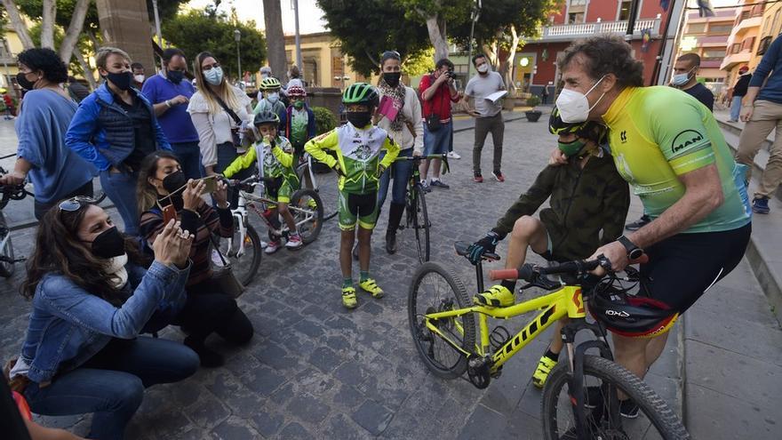 Pedro Delgado, en Gran Canaria