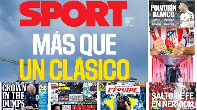 Estas son las portadas de la prensa deportiva de hoy