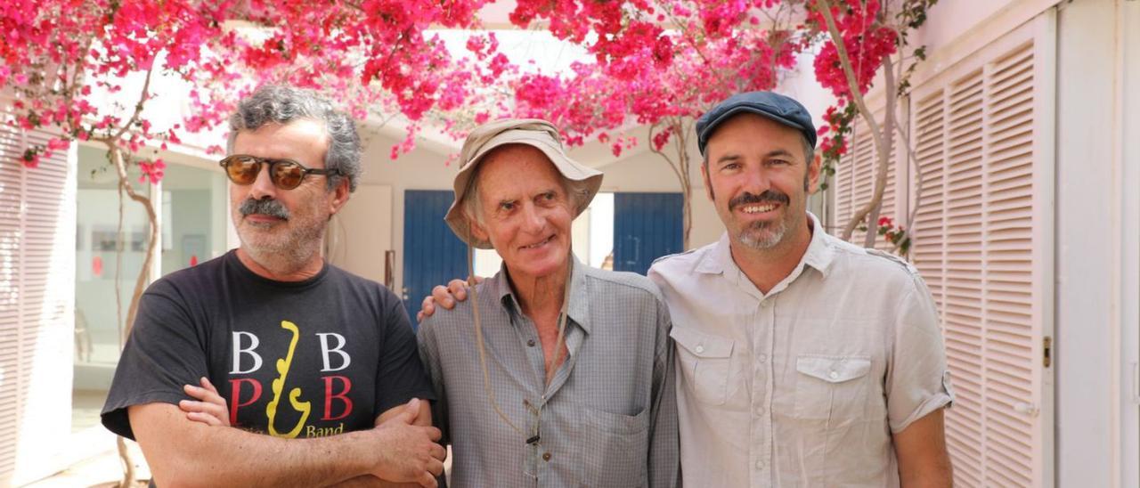 Gustavo Rojo, Tony Gartell y Maxwell en la presentación del Formentera Jazz Festival.