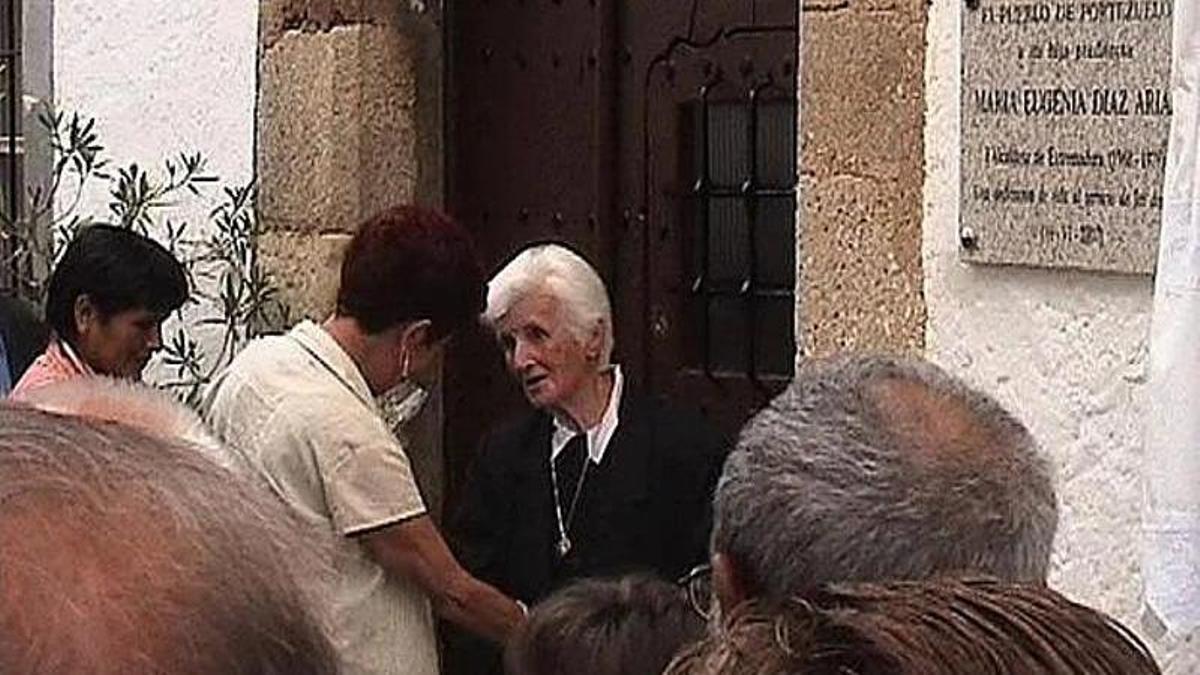 Homenaje a María Eugenia Díaz Arias en 2007.
