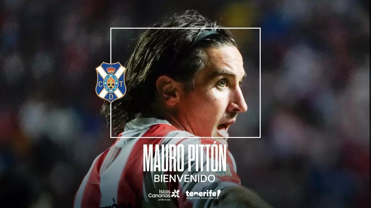 Pittón, nuevo fichaje del CD Tenerife.