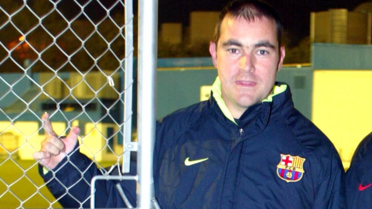 Félix Sánchez, en su etapa como formador del Barça