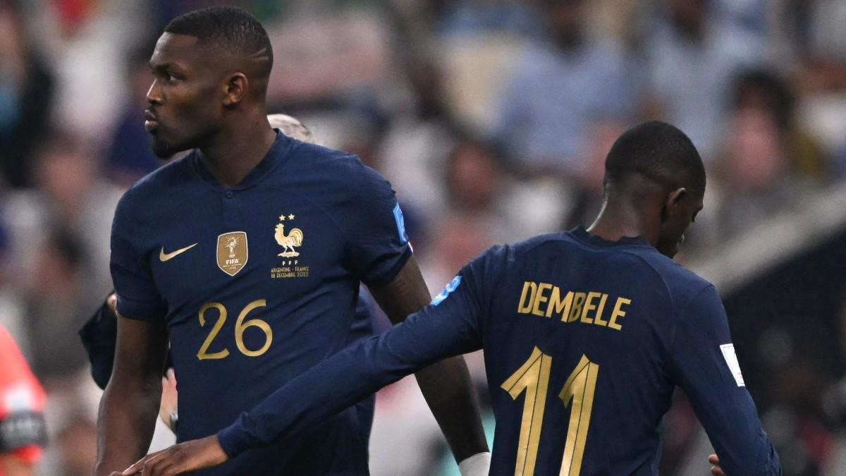 Marcus Thuram sustituyó a Ousmane Dembélé en la final del Mundial de Qatar 2022