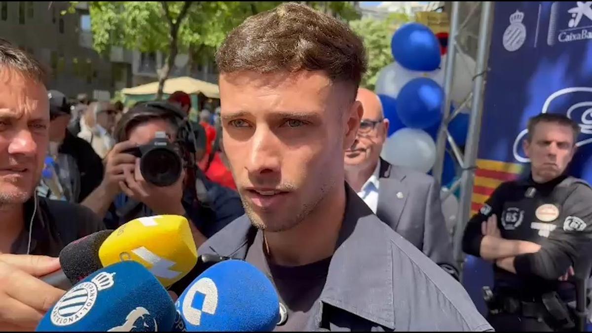 Javi Puado, sobre reivindicar el papel del Espanyol en Barcelona en una fecha tan señalada como Sant Jordi.