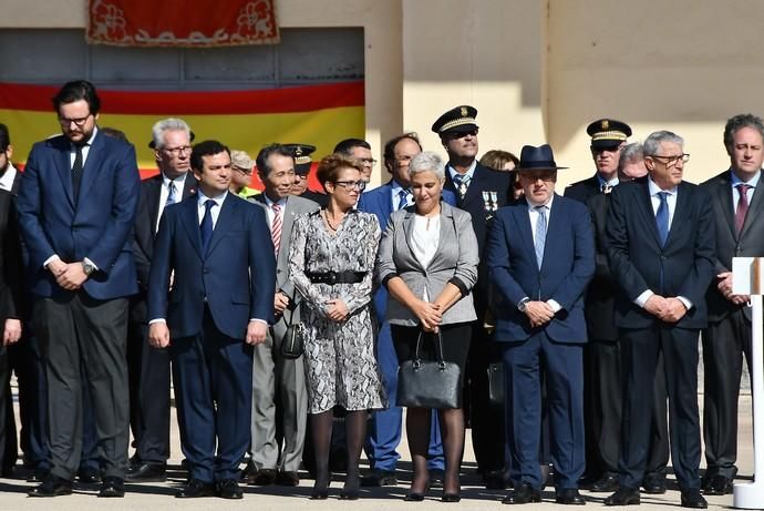 10/12/2019 TELDE.  El Mando Aéreo de Canarias celebra la festividad de Nuestra Señoara del Loreto, Patrona del Ejército del Aire, con imposición de condecoraciones, homenaje alos Caídos y Desfile.  Fotógrafa: YAIZA SOCORRO.  | 10/12/2019 | Fotógrafo: Yaiza Socorro