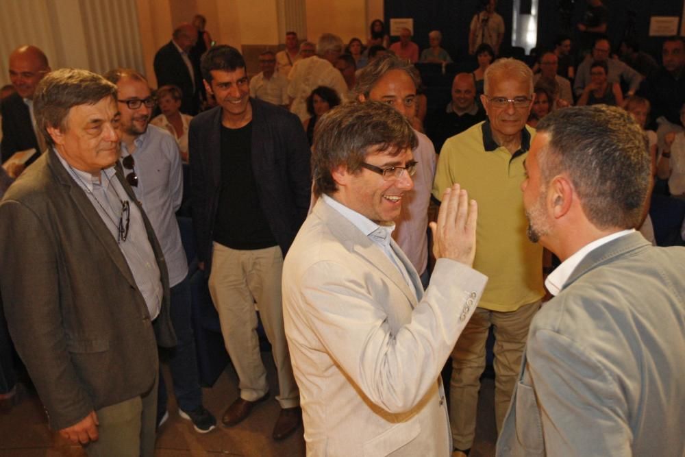 Carles Puigdemont presenta el llibre de Santi Vila a Girona