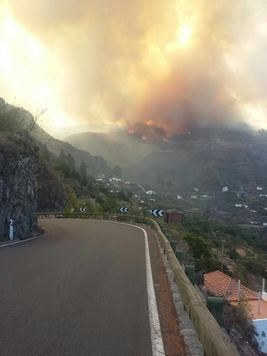 Incendio en Tejeda