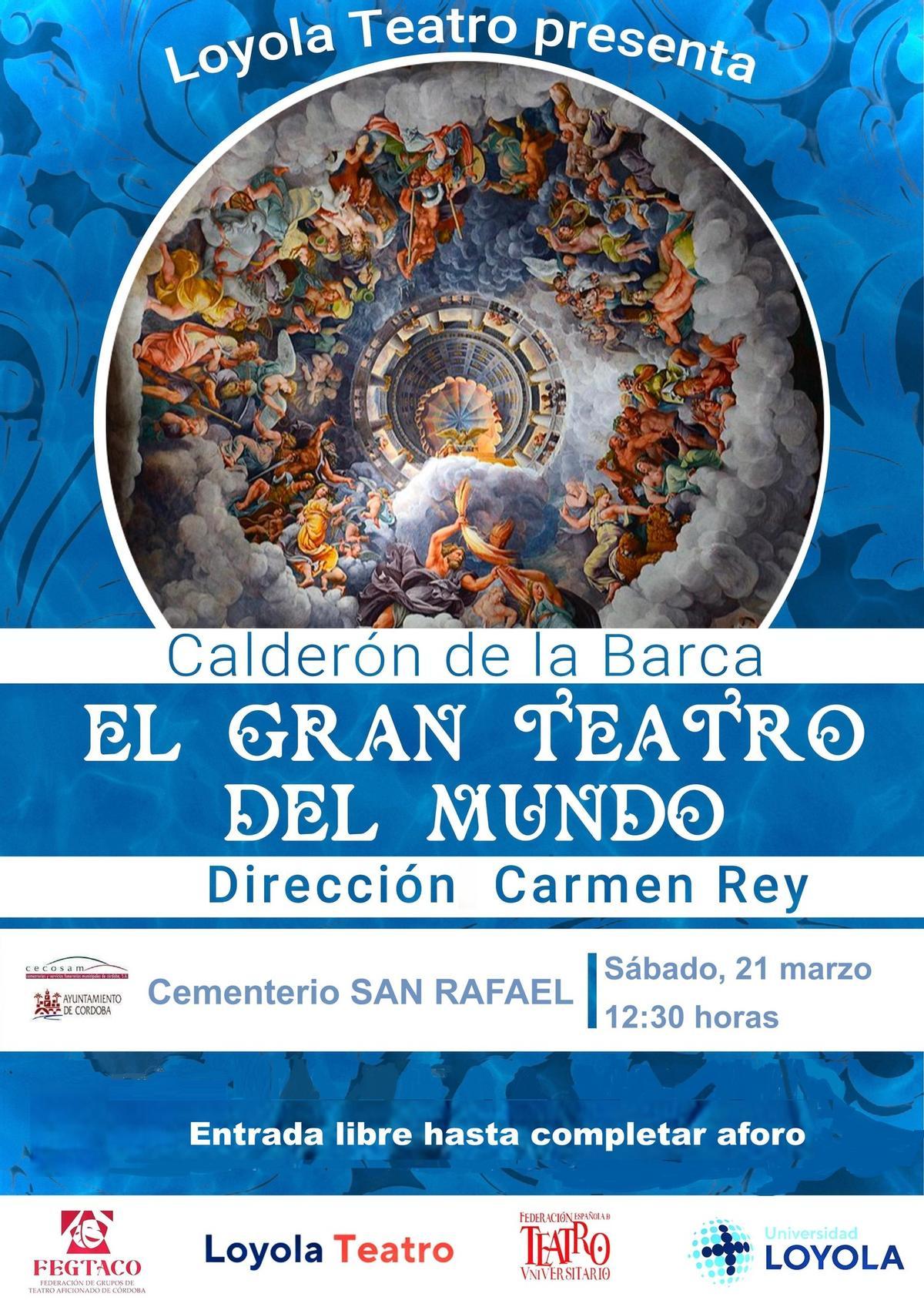 Loyola Teatro lleva 'El gran teatro del mundo' a los cementerios de Córdoba con dos funciones este fin de semana.