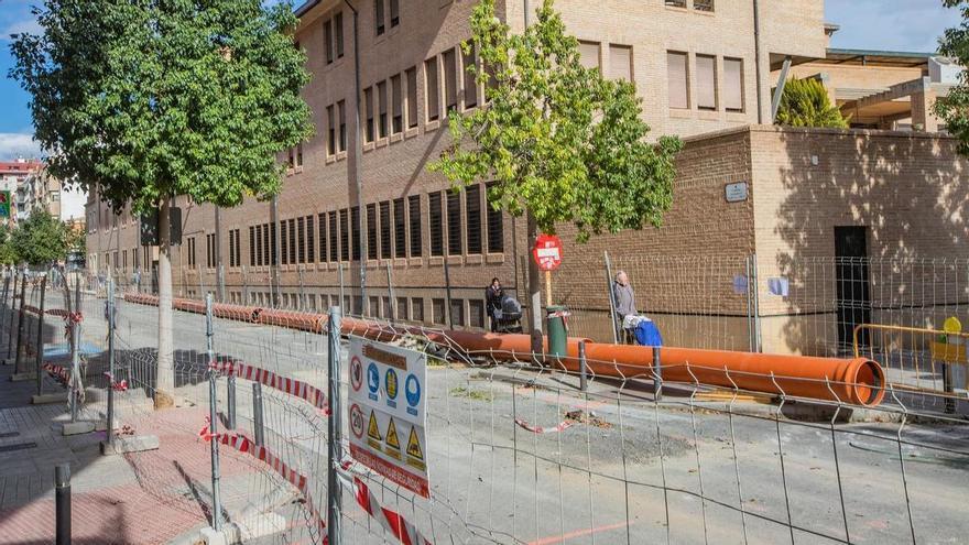 Las calles de Elche Federico García Lorca y Sor Josefa Alcorta, cortadas dos semanas al tráfico