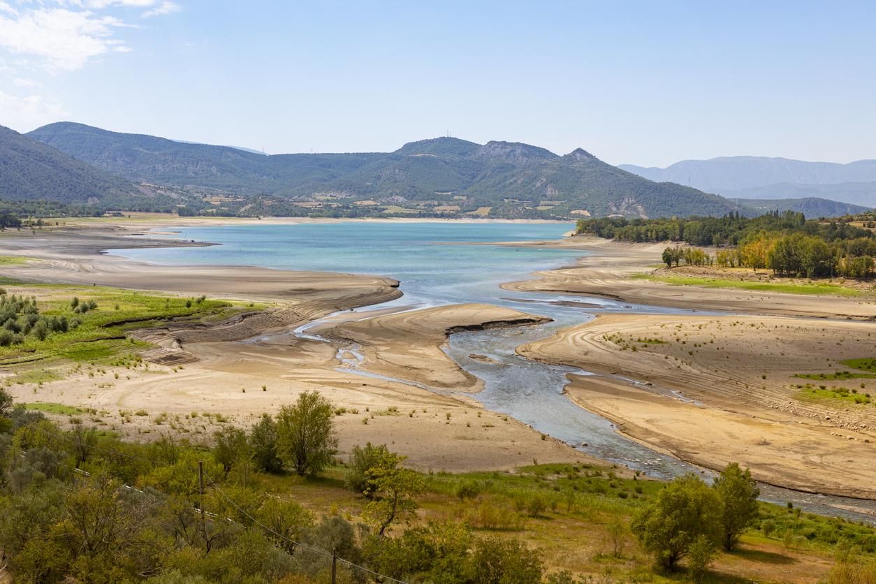 Vista áerea del embalse de Sant Antoni.