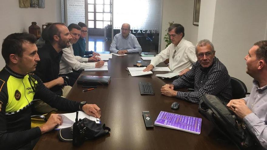 Un momento de la reunión de la Mesa de la Bicicleta