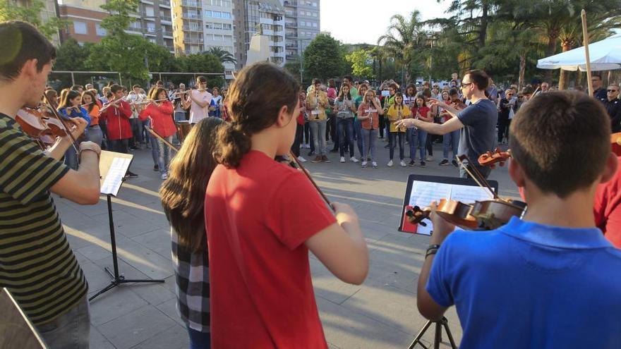 Una reciente actuación de los alumnos del conservatorio