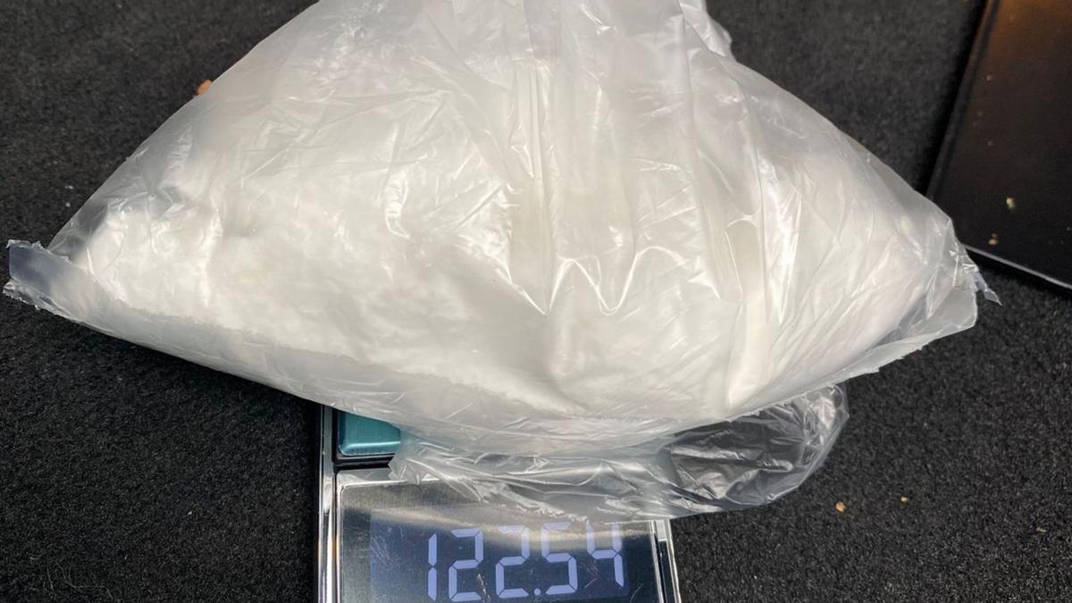 Bolsa con los 122 gramos de cocaína intervenidos en La Orotava. | | E.D.